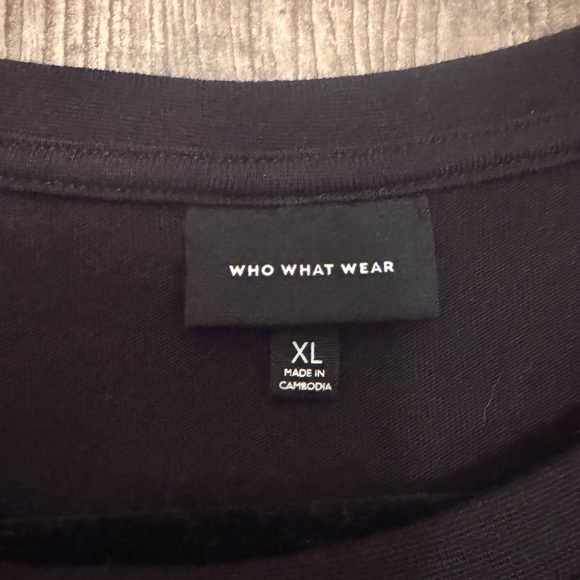 EUC Who What Wear Black Ruffled Long Sleeve Top Size XL - Picture 5 of 5